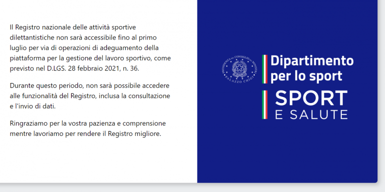 Ricevute di pagamento per società sportive